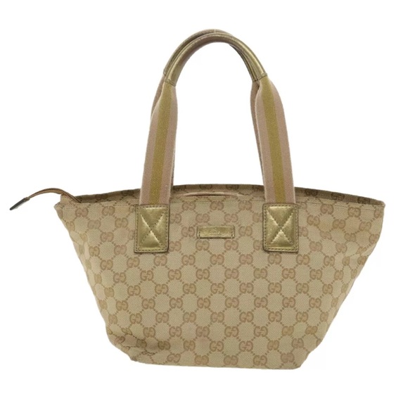 Gucci canvas tote/handbag and matching long wallet! - Picture 1 of 16